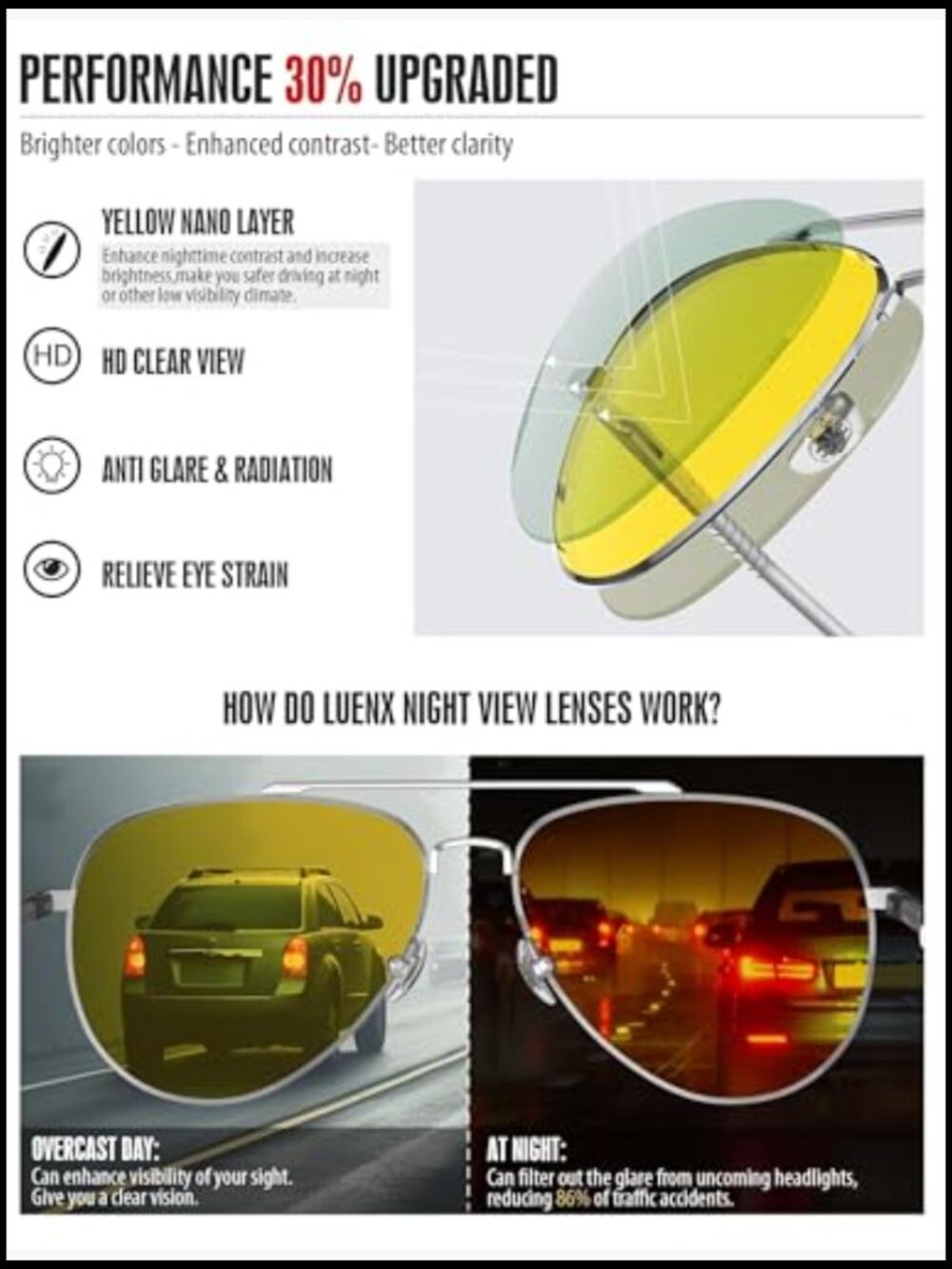 Polarized Aviator Sunglasses with Metal Frames for Driving - Picture 3 of 7